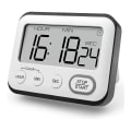 Miniatyrbilde 1 av 5: Kjøkken Timer Alarmklokke Multifunksjonell Digital Matlagingstimer Med LCD-Skjerm Store Siffer Nedtelling