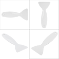 Miniatyrbilde 4 av 5: Frossen Is-Skrape Fjerning Verktøy Plast Avriming Kjøleskap Rengjøring Spade. (hvit)(1 stk)