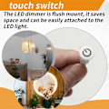 Miniatyrbilde 4 av 5: 2 stk. Touch Dimmer Bryter DC3.7V 5V 12V Trinnløs Dimmer Bryter Sensor for LED Lys, RV, Skap, Var