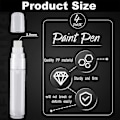 Miniatyrbild 3 av 4: 4-pack pennor 15 mm tomma akrylpennor