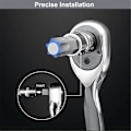 Miniatyrbilde 5 av 5: 13 stk. Star Torx Bit Socket Sett T8-T70 H2-H14, CRV-piper 1/4 tommer, 3/8 tommer og 1/2 tommer Drive for Håndbruk