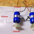 Pikkukuva 2 / 5: 1 Pari RC Jet Veneen Vedenalainen Moottori Potkuri 7.4V 16800RPM CW CCW 3-Lapa DIY Micro-R:lle