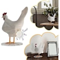 Miniatyrbillede 3 af 5: Kreativ og unik hønseeg lampe Ranch Farm Rustik stil USB æg lampe samling Desktop Resin håndværk