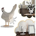 Miniatyrbillede 3 af 4: 3D Kylling Æg Lampe Hane Bordlampe