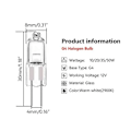 Miniatyrbilde 3 av 5: 10 stk halogenpærer kapsellamper G4-12V-10W G4-12V-10W G4-12V-10W