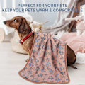 Miniatyrbilde 3 av 5: Myk og varm dyrefleece teppe seng matte teppe pute hund valp dyr rød 80x60 3 stykker PS016Rosa+Beige+Kaffe,60x40