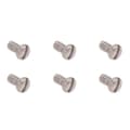 6 st Silver Stål Quartz Klocka Baksida Skruvar 1.2x0.7x1.7mm