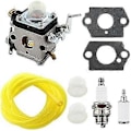 Miniatyrbilde 1 av 5: 122 Forgasser med Tennplugg, Drivstoffslange for Husqvarna 122c, 122ldx, 122lk 22cc, Kompatibel med Trådkutter Drivstoffilter og Primerpære