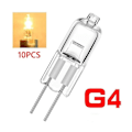 Miniatyrbilde 4 av 5: 10 stk halogenpærer kapsellamper G4-12V-10W G4-12V-10W G4-12V-10W