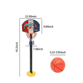 Miniatyrbild 2 av 5: Justerbar basketkorg för barn med stativ, justerbar höjd, nätbollspump, bärbar basketboll för inomhus- och utomhusaktiviteter