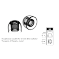 Miniatyrbild 5 av 5: För AZLA Xelastec Öronproppar In-Ear Monitor IEM HiFi Wf1000xm4 1697ti Qdc Öronplugg TPE Material Anti Sl