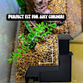 Miniatyrbilde 3 av 5: Akvarium Underjordisk Hjørnetunnel, Gjemmested for Fisk og Reker i Akvarier, Unik Underjordisk Visningstu