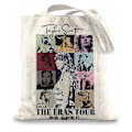 Miniatyrbilde 1 av 4: Taylor Swift The Eras Tour Canvas Handlepose - Skulderveske - Shopperposer - Gaver til TS-fans - Musikkelskende