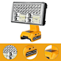 Miniatyrbilde 2 av 5: For Dewalt 14.4-20V Litium Ion Batterier LED Arbeidslys 30W 3300LM Byggeplasslys Trådløs Håndholdt