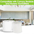 Miniatyrbillede 2 af 5: 8 stk. Luftfugterfiltre til Canopy Bedside, Udskiftningsfiltre til Canopy Bedside Luftfugtere, Træ