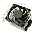 Miniatyrbild 5 av 5: CPU-luftkylare CPU-radiator för AMD AM2 AM3 AM4 Kylande fläkt Tyst CPU-fläkt