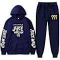 Miniatyrbillede 3 af 5: Ny Juice World Hoodie Suit Sweatshirt + Joggingbukser Juice Wrld Juice Wrld Juice Wrld Trap Rap Regnbue Tomografi Juice Wrld