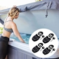 Miniatyrbillede 3 af 5: 1 Sæt Hot Tub Dæk Clips Plastik Lås Spænde Med Nøgle Udskiftningstilbehør Spa Dæk Rem Clip Badekar Dæk Lukning Husholdningsartikler Kaesi