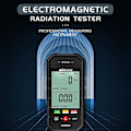 Miniatyrbillede 3 af 5: KKmoon kkm825 Håndholdt Bærbar Elektromagnetisk Strålingsmåler Stor LCD-skærm Display Elektrisk F