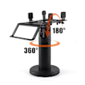 Miniatyrbilde 2 av 3: Roterbar og justerbar POS kasserer disk stativholder