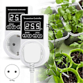 Miniatyrbilde 2 av 5: 1 stk Termostatkontakt med sensor, Digital temperaturregulatorkontakt, Vanntett temperatursbryter EU-plugg