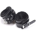 Miniatyrbilde 2 av 3: Punk Ny Fluffy Håndjern Armbånd Myk Plussforing Håndjern Armbånd Beinmansjetter Rollespill Treningsbånd Leash Avtakbar For Ho