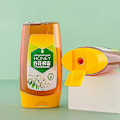 Miniatyrbilde 2 av 5: 500g Honningflaske Transparent Tykknet Plastflaske Bærbar Honning Klemflaske Syltetøy Ketchup Underflaske