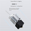 Miniatyrbild 3 av 5: För -V3 SE Hotend Munstycksset 40W 24V Värmeblock Extruder Hotend Kit 3D-skrivartillbehör