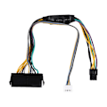 Pikkukuva 1 / 5: ATX Main 24Pin Naaras - 6Pin Uros 6Pin PCI-E PSU Virtalähde Adapteri Kaapeli Liitin HP Elite -malleille