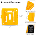 Miniatyrbild 2 av 5: 10-pack Batterihållare för Dewalt 20V 60V Batteri Dockhållare Passar för DCB200 DCB203 DCB205 DCB206 Batterier