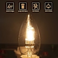 Miniatyrbilde 4 av 5: 42W E14 C35 Dimmerbar Halogenpære AC 220-240V Varmt Hvit 2700K E14 Transparent Halogen Lyspære (10 stk)