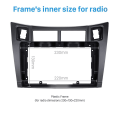 Miniatyrbillede 5 af 5: 9 Tommer Bil Central Kontrol Navigation Ramme Radiopanel Til Yaris/vitz/platz 2005 -2011