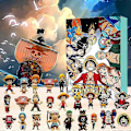 Miniatyrbillede 1 af 5: 2024 Julekalender med One Piece Actionfigur Model Legetøj - 24 Dages Nedtælling Blind Box Su
