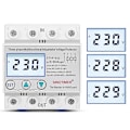 Miniatyrbild 4 av 5: STVP-932 80A Trefas Digital Display Självåterställande Justerbar Intelligent Multifunktion Överspänningsskydd