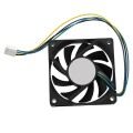 Miniatyrbild 1 av 4: 70x70x15mm 12v 4 Pins Pwm Dator Chassi Cpu Kylare Kylfläkt Svart