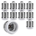 Miniatyrbild 1 av 5: 10x Sockeladapter - 10x E40 till E27 Sockelomvandlare - E27 Baslampahållare Adapter för Halogen LED