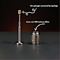 Miniatyrbild 2 av 4: 2024 Bärbar Fransk Kaffe Och Te Final Press Maker Kaffefilter Återanvändbar Full Bodied Kaffe Press Ma