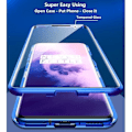 Miniatyrbild 3 av 4: OnePlus 8 Fodral Magnetisk Adsorption 360 Graders Haptisk Skydd Ultra Tunnt Härdat Glas Aluminium F