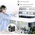 Miniatyrbilde 4 av 5: Neddykbar Vannpumpe, 600l/t 8w Vannpumpe, For Akvarium Bordfontener, Damm Vannhager Og Hydroponiske Systemer, Med 2 Dyser, Ac220-240v(b