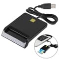 USB Smart Card Reader DNI ATM IC ISO 7816 Klass A, AB och C Kompatibel med Windows Linux Mac OS