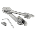 Miniatyrbillede 3 af 5: 2 stk. Heavy Duty Lågstøttehængsler Soft Close Folding Låg Stay Hinge Hold Låg Hængsel Åben Til Skab