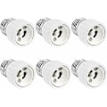 Miniatyrbild 1 av 5: E27 till GU10 Adapter, 220v, E27 GU10 Adapter Socket Konverter för LED-lampa, Halogen och CFL-lampa, Keramisk Adapter, 6-pack