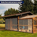 Miniatyrbild 5 av 5: Tarp Vattentät - Klar Tunga Tarp, Utomhus Transparent Skydd 2x2m