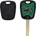 Miniatyrbilde 1 av 2: Komplett nøkkel med elektronikk for programmering PLIP Peugeot 107 207 307 407 106 206 306 406 Citroen