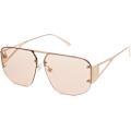 Pikkukuva 3 / 5: Trendikkäät Aviator-aurinkolasit Miehille ja Naisille Retro Metallirunkoiset Kehykset Varjostimet Lentes De Sol Para Mujer SJ1192-(Ruskea)