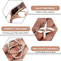 Miniatyrbilde 2 av 5: Sjal Klips Sjal Ring Wrap Klemme Silke Sjal Spenne, 3 stk Sjal Ringer Kryss Hult Sjal Spenne X-formet Sjal Ring Spenne Enkel