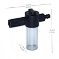 Miniatyrbillede 2 af 5: 100Ml Skumkanon til Havevandingslange - Kraftfuld Bilvask Skumproducent med Afbryder mellem Rent Vand & Skum