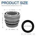 Miniatyrbild 2 av 5: 4-pack Poolslang Konverteringsadaptrar Kit för Intex & Coleman Pooler, 4560 40mm Slang till 1 1/2 Tum Fil
