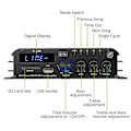 Miniatyrbillede 3 af 5: 90W S-188 Bluetooth Stereo HiFi Forstærker 2.1 CH Audio Effektforstærker Bas Diskant Kontrol Musik Afspilning