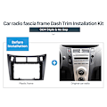 Miniatyrbillede 4 af 5: 9 Tommer Bil Central Kontrol Navigation Ramme Radiopanel Til Yaris/vitz/platz 2005 -2011